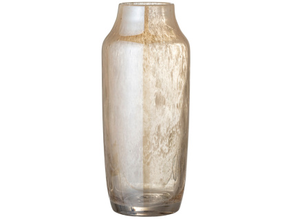 Béžová skleněná váza bloomingville Frid 30,5 cm