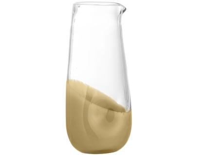 Béžový skleněný džbán Bloomingville Ballard 1250 ml