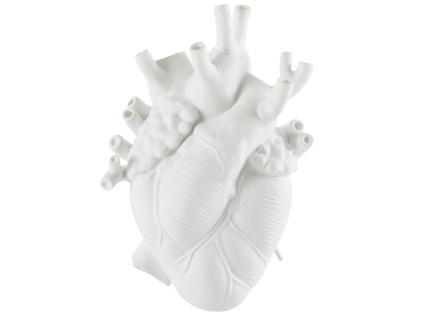 Bílá porcelánová váza Love in Bloom 25 cm