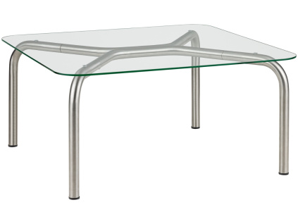 Skleněný konferenční stolek Uku 80 x 80 cm