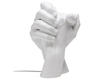 Bílá porcelánová stolní lampa With Me