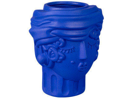 Modrá keramická váza Women 33 cm