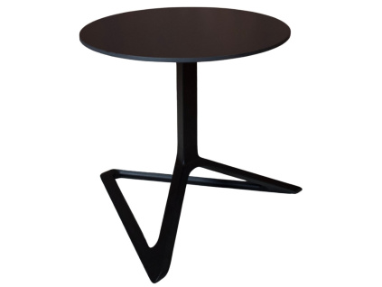 Černý stolek DELTA 50 cm se sklápěcí podnoží