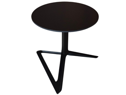 Černý stolek DELTA 50 cm se sklápěcí podnoží