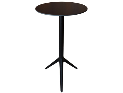 Černý barový stůl MARI-SOL 59 cm se sklápěcí podnoží