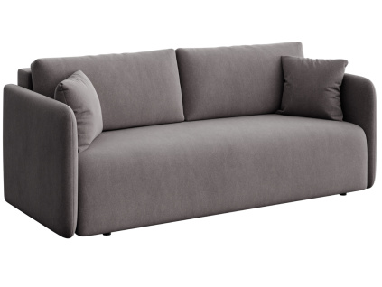 Šedá čalouněná trojmístná rozkládací pohovka Chaum 220 cm