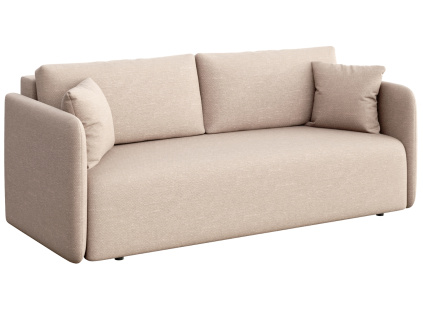 Krémově bílá čalouněná trojmístná rozkládací pohovka Chaum 220 cm