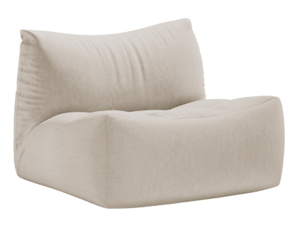 Světle béžové sametové křeslo Micadoni Tove