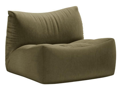 Zelené sametové křeslo Micadoni Tove