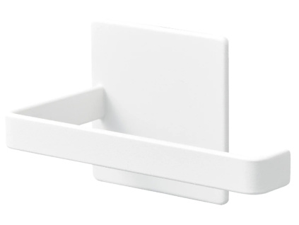 Bílý kovový magnetický držák na toaletní papír Yamazaki Tower 14 cm