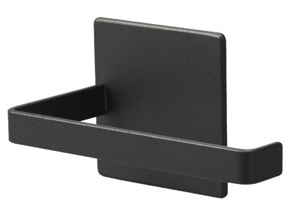 Černý kovový magnetický držák na toaletní papír Yamazaki Tower 14 cm