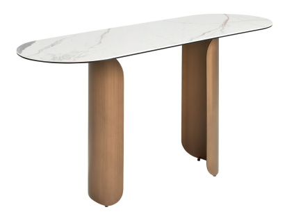 Bílý porcelánový toaletní stolek Angel Cerdá No. 3286, 150 x 50 cm