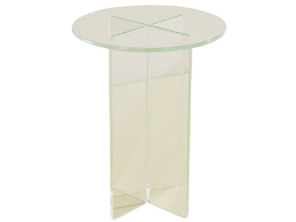 Skleněný odkládací stolek IRIS 35 cm