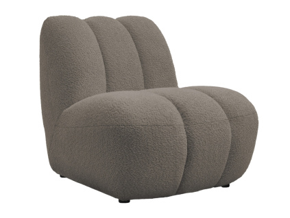 Hnědé čalouněné křeslo Janissaire