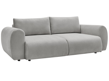 Světle šedá čalouněná trojmístná rozkládací pohovka Lucien 257 cm