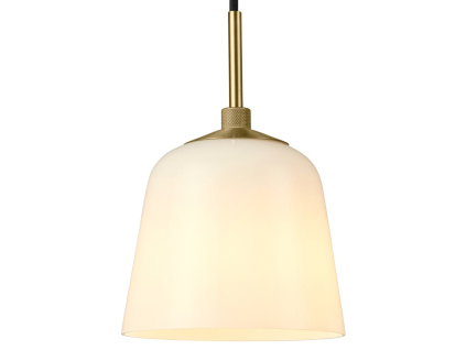 Bílé skleněné závěsné světlo Halo Design Room 49 15 cm