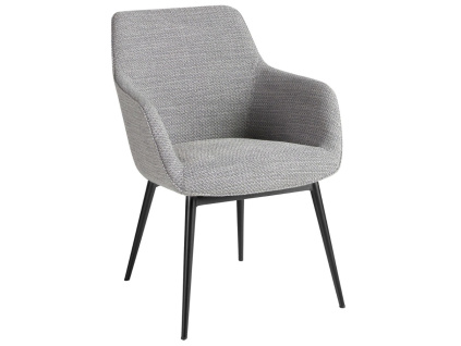 Šedá čalouněná jídelní židle Angel Cerdá No. 4222