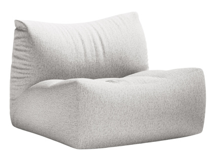 Světle šedé čalouněné křeslo Micadoni Tove