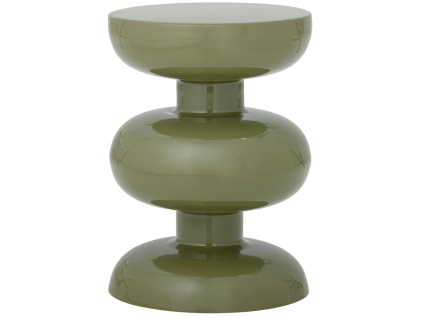 Zelený kovový odkládací stolek Bloomingville Alba Ø 33,5 cm