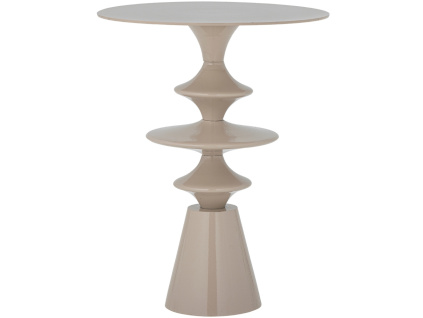 Béžový kovový odkládací stolek Bloomingville Samio Ø 35,5 cm