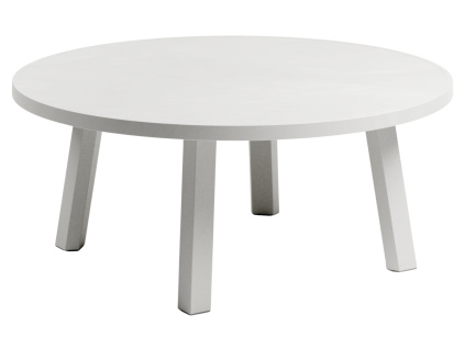 Bílý nízký zahradní stolek Maximo Tavolino 70 cm