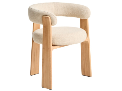 Béžová dřevěná zahradní židle Kave Home Granite