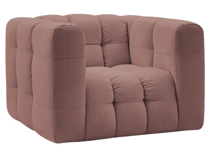 Růžové čalouněné křeslo Ulysse