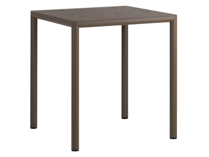 Hnědý zahradní stůl Piave 70 x 70 cm