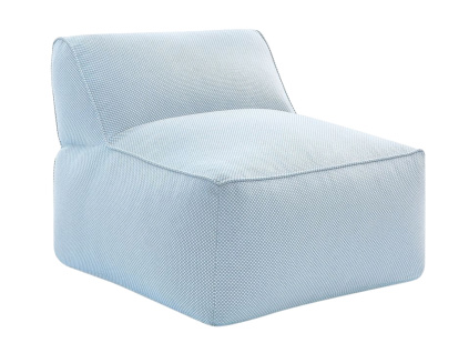 Světle modré zahradní křeslo Riviera