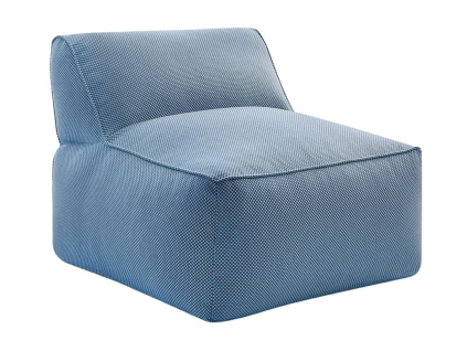 Tmavě modré zahradní křeslo Riviera