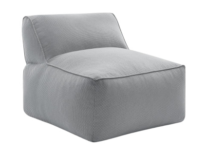 Světle šedé zahradní křeslo Riviera