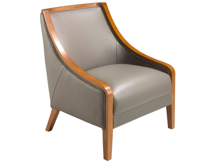 Šedé kožené křeslo Angel Cerdá No. 5126