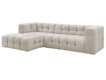 Béžová čalouněná rohová pohovka Cloud 288 cm, levá