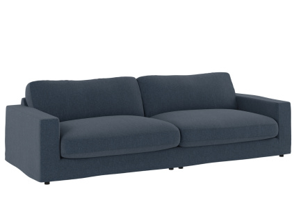 Modrá čalouněná čtyřmístná pohovka ROWICO LANGDON 271 cm