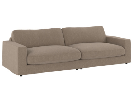 Hnědá čalouněná čtyřmístná pohovka ROWICO LANGDON 271 cm