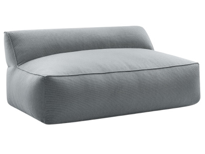 Černá zahradní pohovka Riviera 160 cm