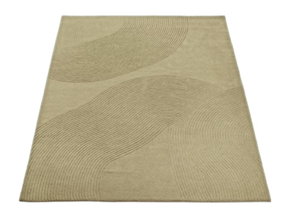Béžový vlněný koberec Zen 200 x 300 cm