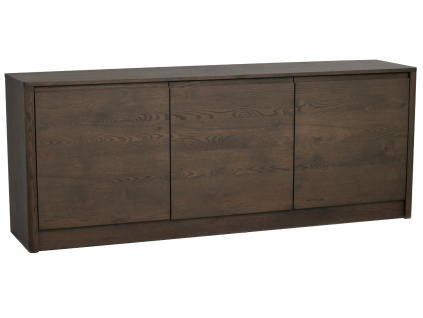 Hnědá dubová komoda ROWICO MELSTONE 180 x 40 cm