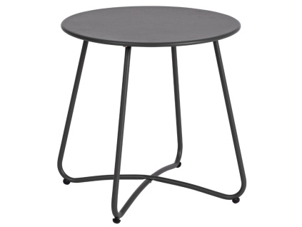 Antracitový kovový zahradní stolek Bizzotto Austin ø 45 cm