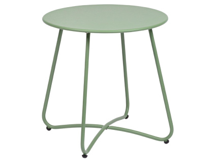 Zelený kovový zahradní stolek Bizzotto Austin ø 45 cm