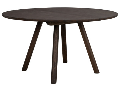 Hnědý dubový jídelní stůl ROWICO CLAPPERTON ⌀ 140 cm