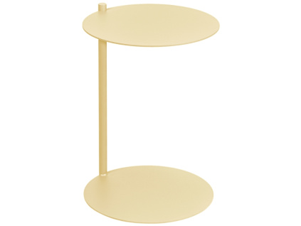 Žlutý kovový odkládací stolek Ande 40 cm