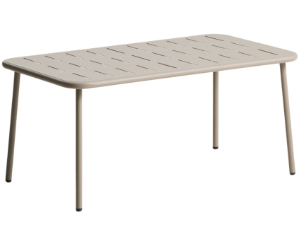 Béžový kovový zahradní stůl kave home Brai 180 x 90cm