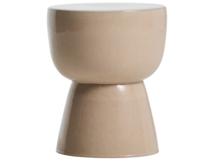 Béžový zahradní stolek kave home Mesquida 36 cm