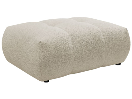 Béžová bouclé podnožka Fuji 112 x 80 cm