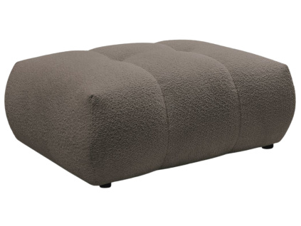 Hnědá bouclé podnožka Fuji 112 x 80 cm