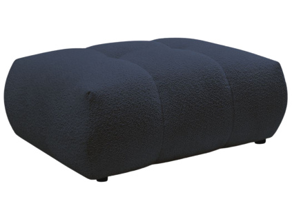 Tmavě modrá bouclé podnožka Fuji 112 x 80 cm