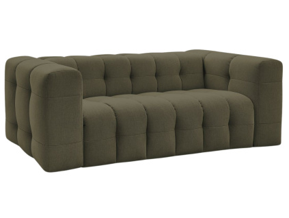 Zelená čalouněná rozkládací pohovka Cloud 228 cm