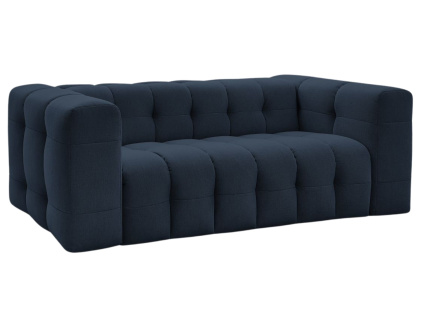 Tmavě modrá čalouněná rozkládací pohovka Cloud 228 cm