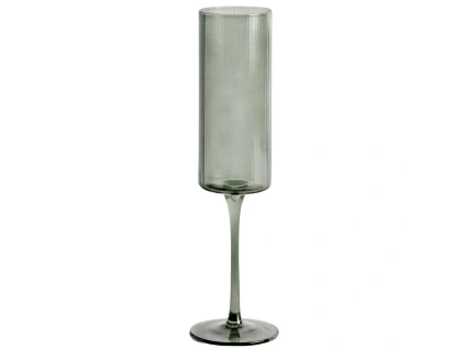 Zelená sklenička na sekt Kave Home Eluria 245 ml